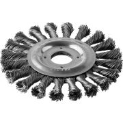 ЗУБР 125 мм, стальная проволоки 0.5 мм, щетка дисковая для УШМ, Профессионал (35190-125)