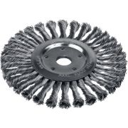 ЗУБР 175 х 22 мм, жгутированная стальная проволока 0.5 мм, щетка дисковая для УШМ, Профессионал (35190-175)