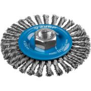 ЗУБР 100 мм, жгутированная стальная проволока 0.5 мм, щетка дисковая для УШМ, Профессионал (35192-100)