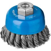 ЗУБР 80 мм, стальная проволока 0.5 мм, чашечная щетка-крацовка для УШМ, Профессионал (35275-080)