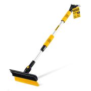 STAYER телескопическая щётка с поворотной головой и водосгоном от снега автомобильная, 990-1445 мм (61042-145)