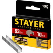 STAYER скобы тип 53 (A/10/JT21), 10 мм, калибр 23GA. 1000 шт. (3159-10)