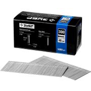 ЗУБР гвозди тип 300 (47/J/F), 40 мм, калибр 18GA. 5000 шт. Профессионал (31830-40)