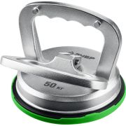ЗУБР 50 кг алюминиевый, одинарный, стеклодомкрат на присоске, Профессионал (33273-1)