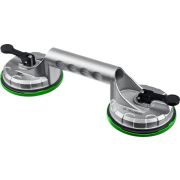 ЗУБР 80 кг, алюминиевый, двойной, стеклодомкрат на присоске, Профессионал (33723-2)