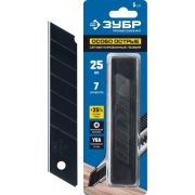 ЗУБР 25 мм, 5 шт, сегментированные особо острые лезвия, Профессионал (09715-25-5)