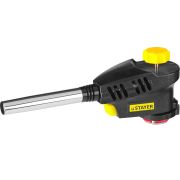 STAYER ProTerm Turbo PG400, 1300°C, турбо нагрев + 30%, газовая горелка с пьезоподжигом на баллон с цанговым соединением(55582)