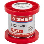 ЗУБР ПОС 40, 1 мм, 100 г, проволока, припой (55451-100-10)