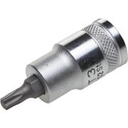 Торцовая бита-головка KRAFTOOL ″INDUSTRIE QUALITAT″, материал S2, TORX, сатинированная, 1/2″, Т30