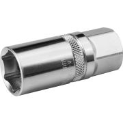 KRAFTOOL 1/2″, 16 мм, свечная торцовая головка с резиновой вставкой (27812-16)