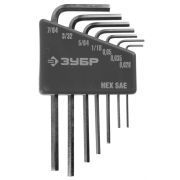 ЗУБР 7 шт, набор мини имбусовых ключей (27475-H7)