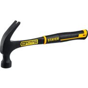 STAYER Strike, 560 г, цельнометаллический столярный молоток-гвоздодёр, Professional (2025-560)