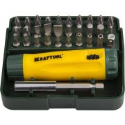 KRAFTOOL Kompakt-32, 32 предм., с насадками, реверсивная отвертка (26142-H32)