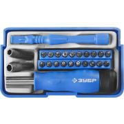 ЗУБР 24 предм., отвертка для точных работ с насадками, Профессионал (25648-H24)