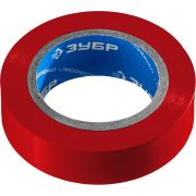 ЗУБР ЭЛЕКТРИК-10, 15 мм х 10 м, 6 000 В, красная, не поддерживает горение, изолента ПВХ, Профессионал (1233-3)