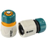 RACO ORIGINAL, 1/2″ + 1/2″ с автостопом, из ABS пластика, быстросъемный соединитель, для шланга, набор (4250-55265B)