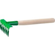 РОСТОК 120 x 62 x 405 мм, 6 витых зубцов, садовые грабельки (39611)