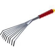 GRINDA 420 мм, коннекторная система, с плоскими зубцами, углеродистая сталь, веерные грабельки (8-421453)