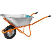 СИБИН СТ-12, 90 л, 180 кг, одноколесная, пневматические колеса, строительная тачка (39904)