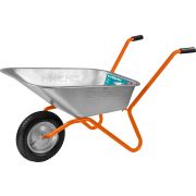 СИБИН СТ-11, 65 л, 90 кг, одноколесная, пневматические колеса, садовая тачка (39908)