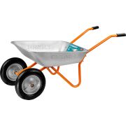 СИБИН СТ-21, 65 л, 100 кг, двухколесная, пневматические колеса, садовая тачка (39909)