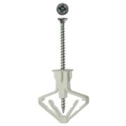 ЗУБР БАБОЧКА, 10 х 50 мм, 4 шт, дюбель для пустотелых конструкций с саморезом (4-301326)