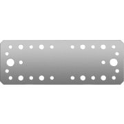 ЗУБР КП-2.5, 180 x 65 x 2.5 мм, цинк, крепежная пластина (31023-180)