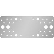 ЗУБР КП-2.5, 200 x 80 x 2.5 мм, цинк, крепежная пластина (31023-200)