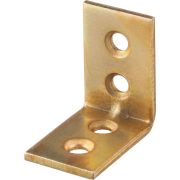 ЗУБР УМ-2.0, 25 x 25 x 17 x 2 мм, желтый цинк, узкий мебельный уголок (31031-25)