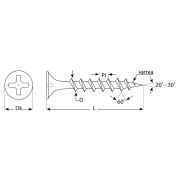 ЗУБР СГД, 55 х 3.5 мм, фосфатированное покрытие, 170 шт, саморез гипсокартон-дерево, Профессионал (4-300031-35-055)
