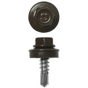 ЗУБР СКМ 8028, 25 х 5.5 мм, зем.-коричн., 1800 шт (10,4 кг.), кровельный саморез (4-300310-55-025-8028)