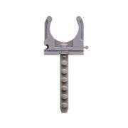 Скоба-держатель для металлопластиковых труб, в комплекте с дюбелем, 25 мм, 5 шт, ЗУБР