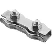 ЗУБР 8 мм, 15 шт, двойной зажим троса (4-304445-08)