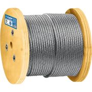 ЗУБР DIN 3060, свивка 6 х 19 + IWR, 12 мм, L 50 м, грузоподъемный стальной трос, Профессионал (30415-12)