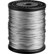 ЗУБР DIN 3055, свивка 6 х 7 + IWS, 1.5 мм, L 200 м, стальной трос, Профессионал (4-304110-15)