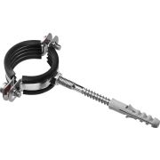 ЗУБР 1 1/4″, цинк, 1 шт, трубный хомут с сантехнической шпилькой и дюбелем (37866-40-45)