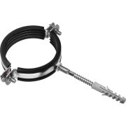 ЗУБР 2 1/2″, цинк, 1 шт, трубный хомут с сантехнической шпилькой и дюбелем (37866-75-80)