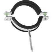 ЗУБР 2 1/2″, цинк, 1 шт, трубный хомут с шурупом (37854-73-82-1)