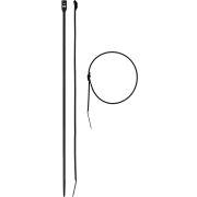 ЗУБР КОБРА, 4.6 x 280 мм, нейлон РА66, 25 шт, черные, кабельные стяжки с плоским замком, Профессионал (30935-46-280)