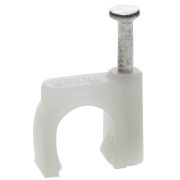 ЗУБР СД-К, 6 мм, 50 шт, круглая скоба-держатель с оцинкованным гвоздем, Профессионал (45111-06)