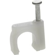 ЗУБР СД-К, 12 мм, 40 шт, круглая скоба-держатель с оцинкованным гвоздем, Профессионал (45111-12)