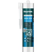 KRAFTOOL Aqua stop, 300 мл, прозрачный, стекольный силиконовый герметик (41256-2)