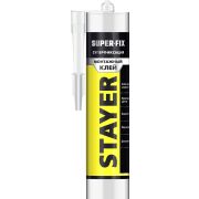 STAYER SUPER FIX, 280 мл, белый, суперсильный монтажный клей, Professional (41323)