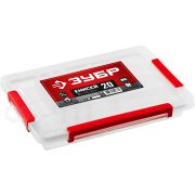 ЗУБР ЕНИСЕЙ-20, 297 х 175 х 45 мм, (12″), пластиковый органайзер c 15 регулируемыми ячейками (38192-12)