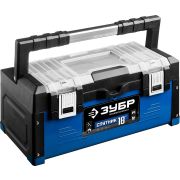 ЗУБР СПУТНИК-18, 460 х 230 х 200 мм, (18″), металлический ящик для инструментов, Профессионал (38153-18)