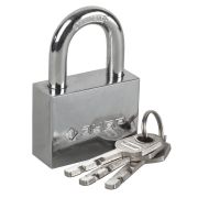 ЗУБР 60 мм, закаленная дужка, стальной корпус, навесной замок (3710-60)