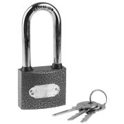 ЗУБР 50 мм, металлический корпус, удлиненная дужка, навесной замок (3712-50-1)