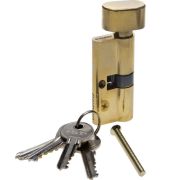 ЗУБР 70 мм, цвет латунь, 5-PIN, тип ключ-защелка, цилиндровый механизм (52103-70-1)