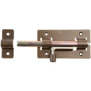 ЗД-01, для дверей, 64 х 115 мм, засов 14 мм, цвет бронза, накладная задвижка (37774-1)