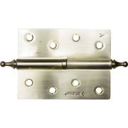 ЗУБР 100 х 75 х 2.5 мм, разъемная, левая, цвет матовая латунь (SB), 2 шт, карточная петля (37605-100-3L)